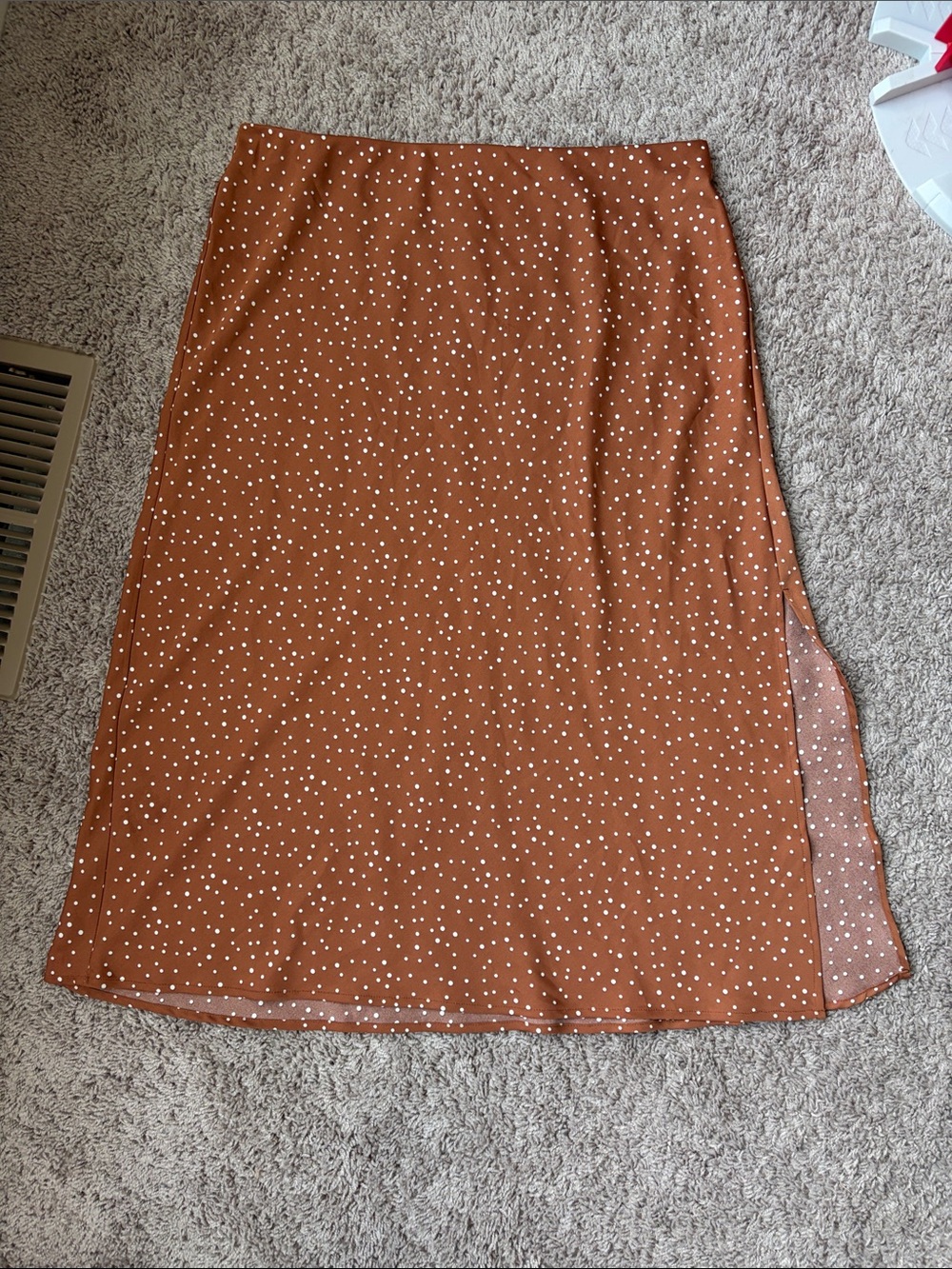 A New Day Polka Dot Midi Skirt